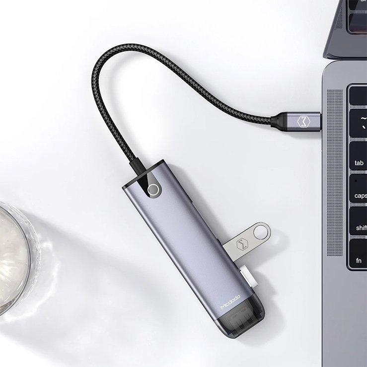 Mcdodo HU-7740 6 in 1 USB-C Hub 100W