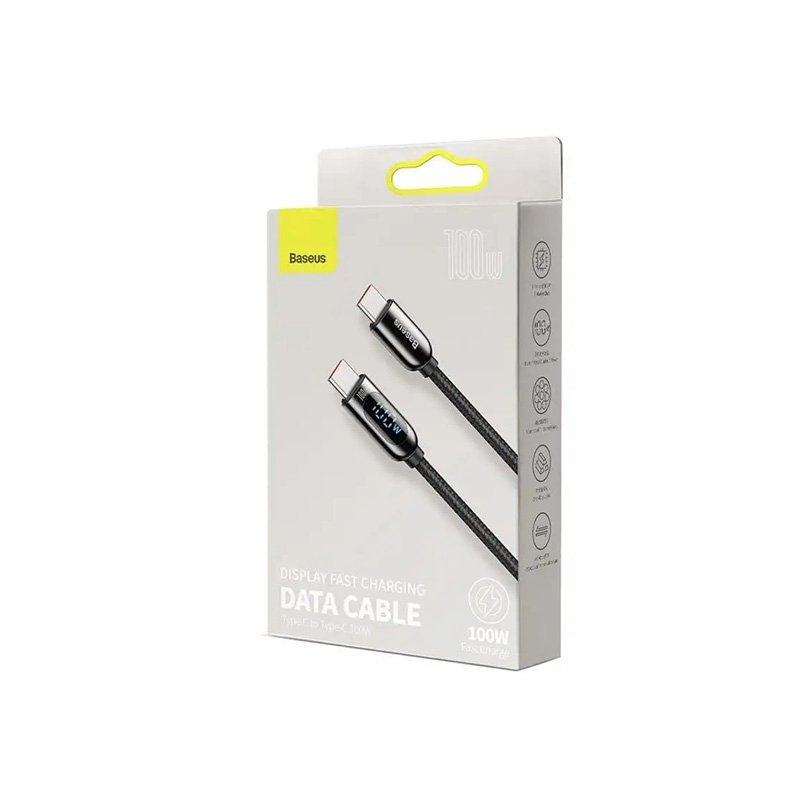 Baseus Display Fast Charging Data Cable Type-C to Type-C 100W
