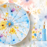 Color Bloom 16-Rib Sun & Rain Umbrella