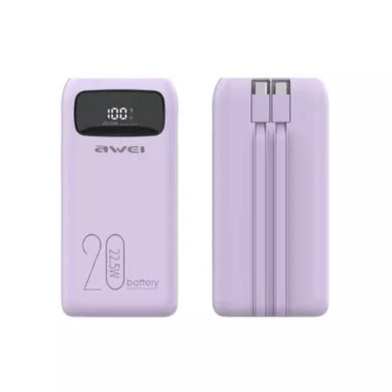 Awei P168K 22.5W Power Bank With Type-C & Lightning Cable