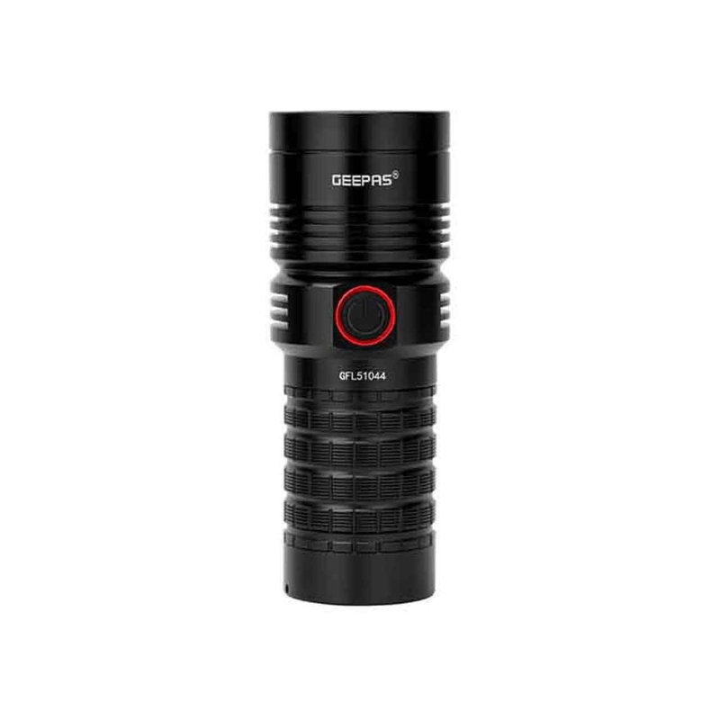 Geepas GFL51044 Rechargeable LED Flashlight with Power Bank