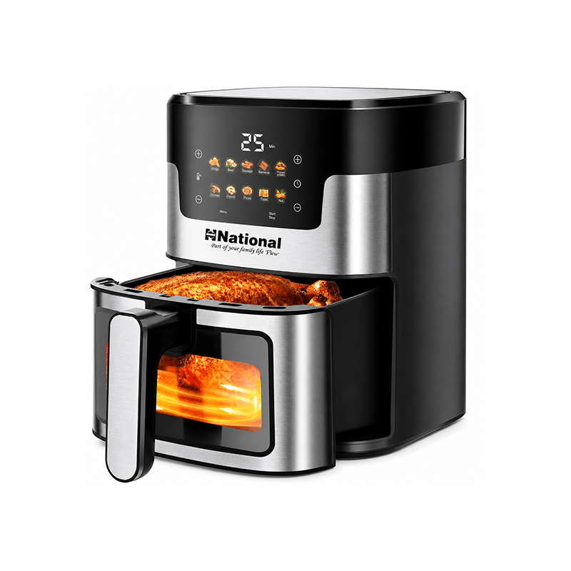 National Digital Air Fryer With Viewing Window - 12L