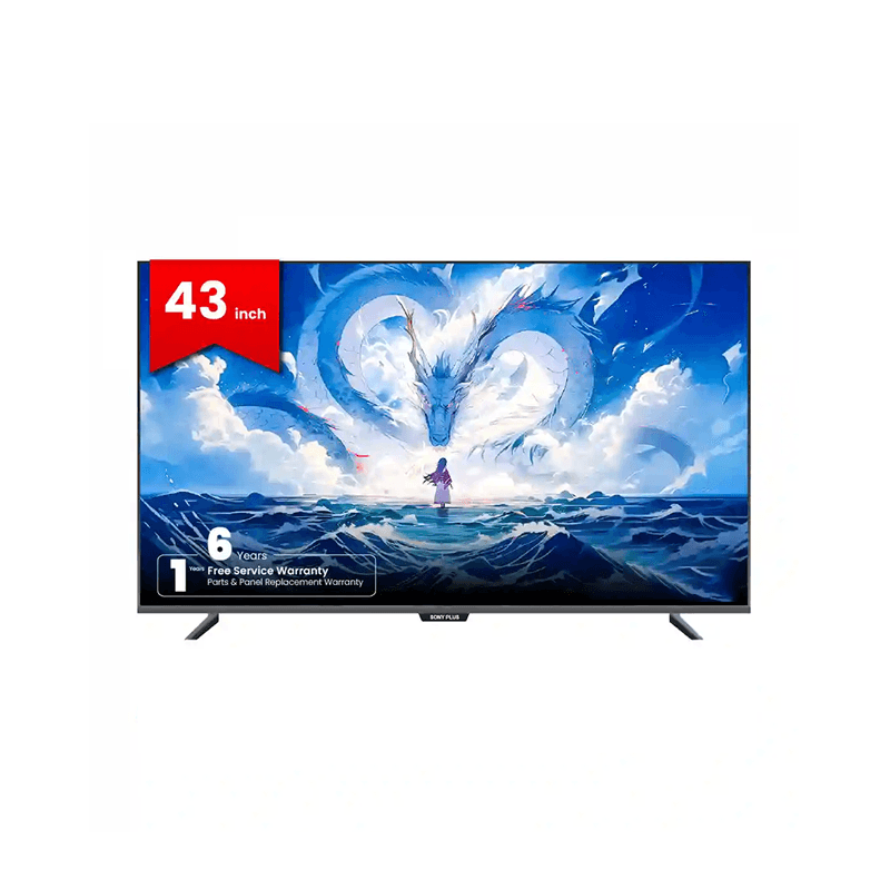 Sony Plus SP43SFVCGT1Y 43 Inch Frameless Voice Control 4K QLED Google TV