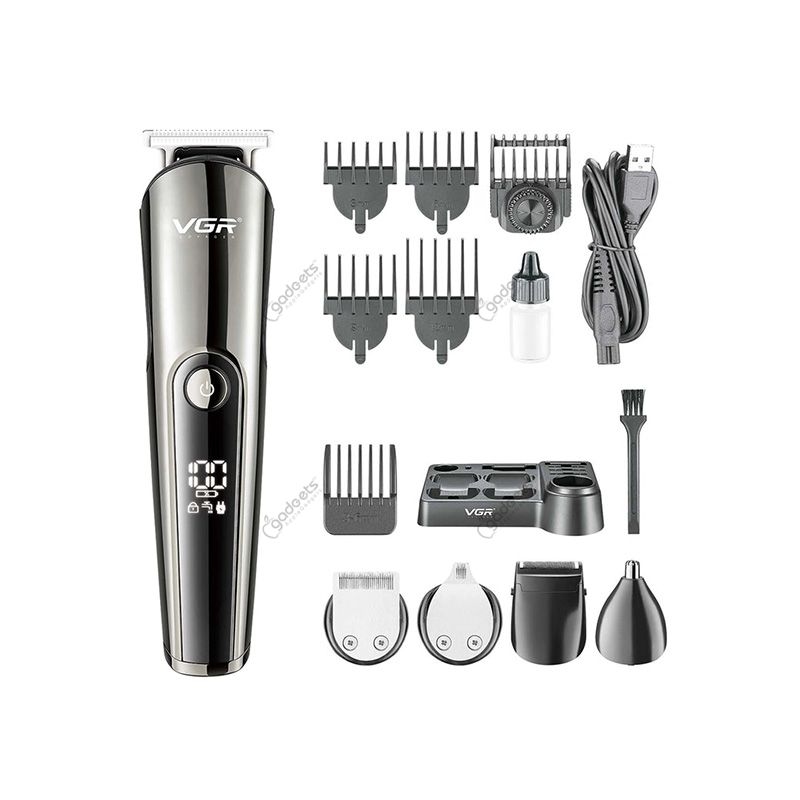 VGR V-107 Professional Washable 11 in 1 Grooming Kit