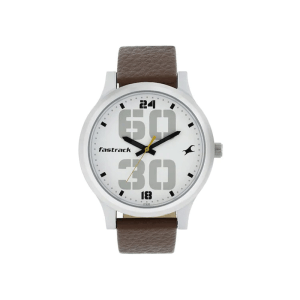 Fastrack Bold 38051SL06 Quartz Leather Strap Men’s Watch