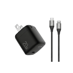 QCY CK03-MG Charger with Type-C to Lightning Cable - 20W