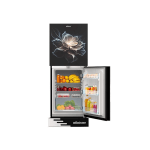 Minister M-266 Blue Marble Lotus Black Full Match Refrigerator - 266L
